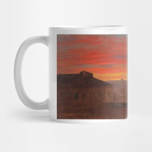 Rooftops at Sunset from the Pincio, Rome by Frederic Edwin Church Mug